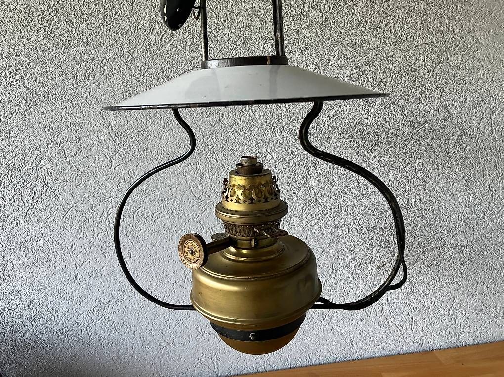 Lampade: elektrifizierte Petrollampe – Usato da Ebikon venduto da bonsai54a 1