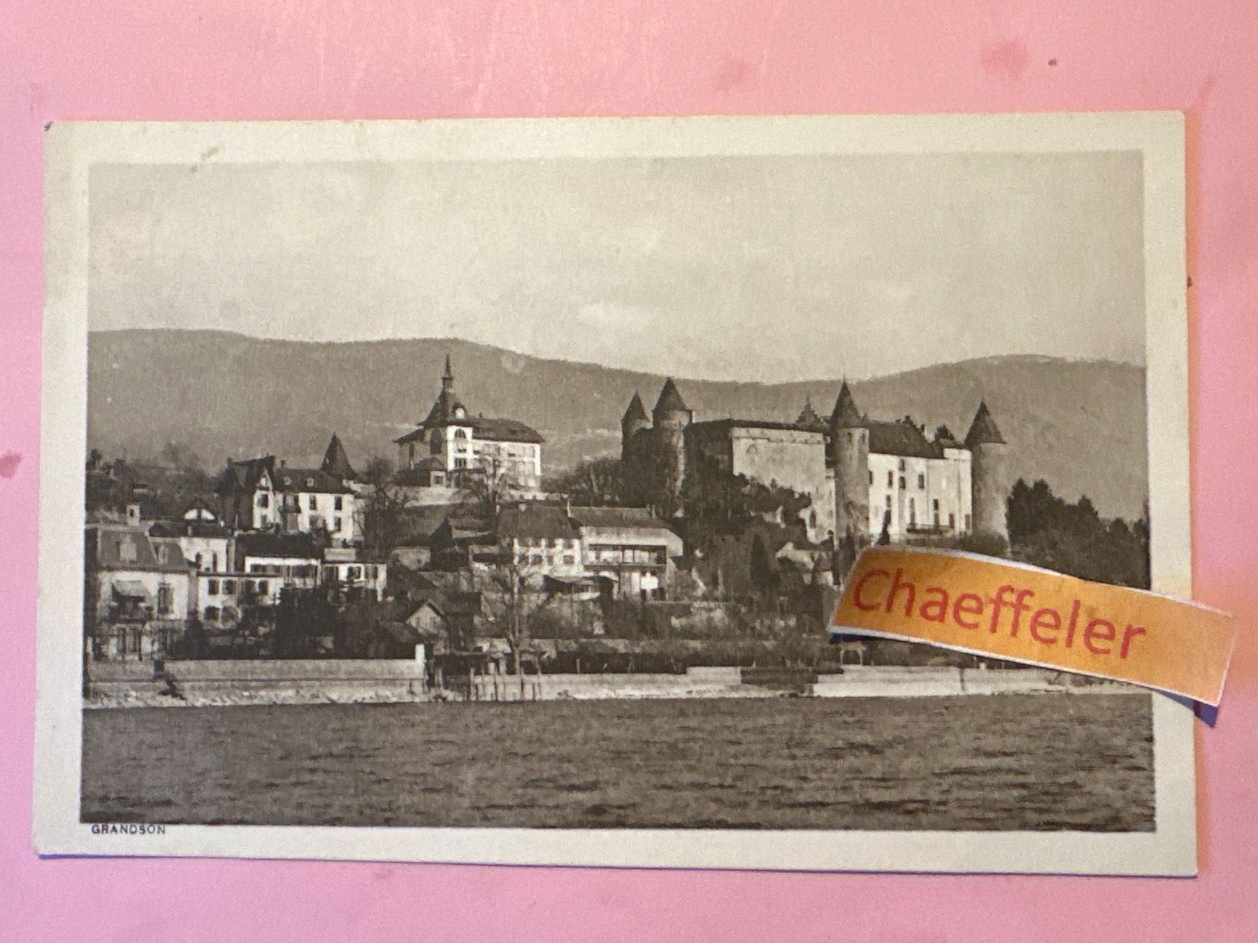 Cartoline postali: Grandson – Usato da Zürich venduto da Chaeffeler