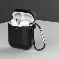 Schwarz Hülle für Apple AirPods 3. G Silikon Tasche Cover