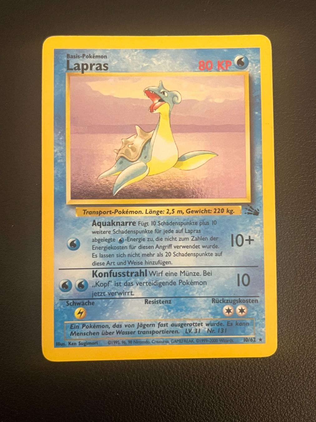 Pokémon Cartes à collectionner: Pokemon Lapras Holo – D'occasion à Zollikerberg par Guido175