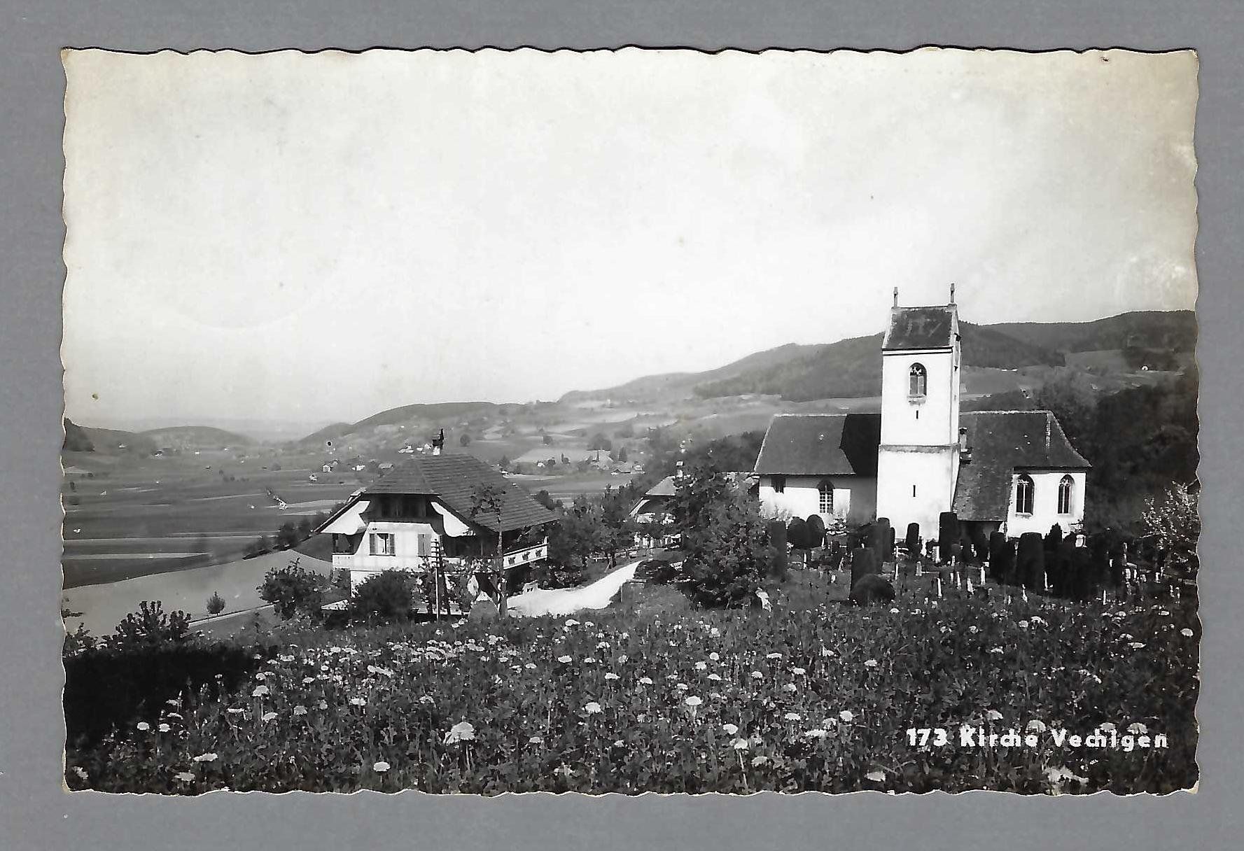 Cartoline postali: 1951, KIRCHE VECHIGEN – Usato da Pura venduto da ulisse1957