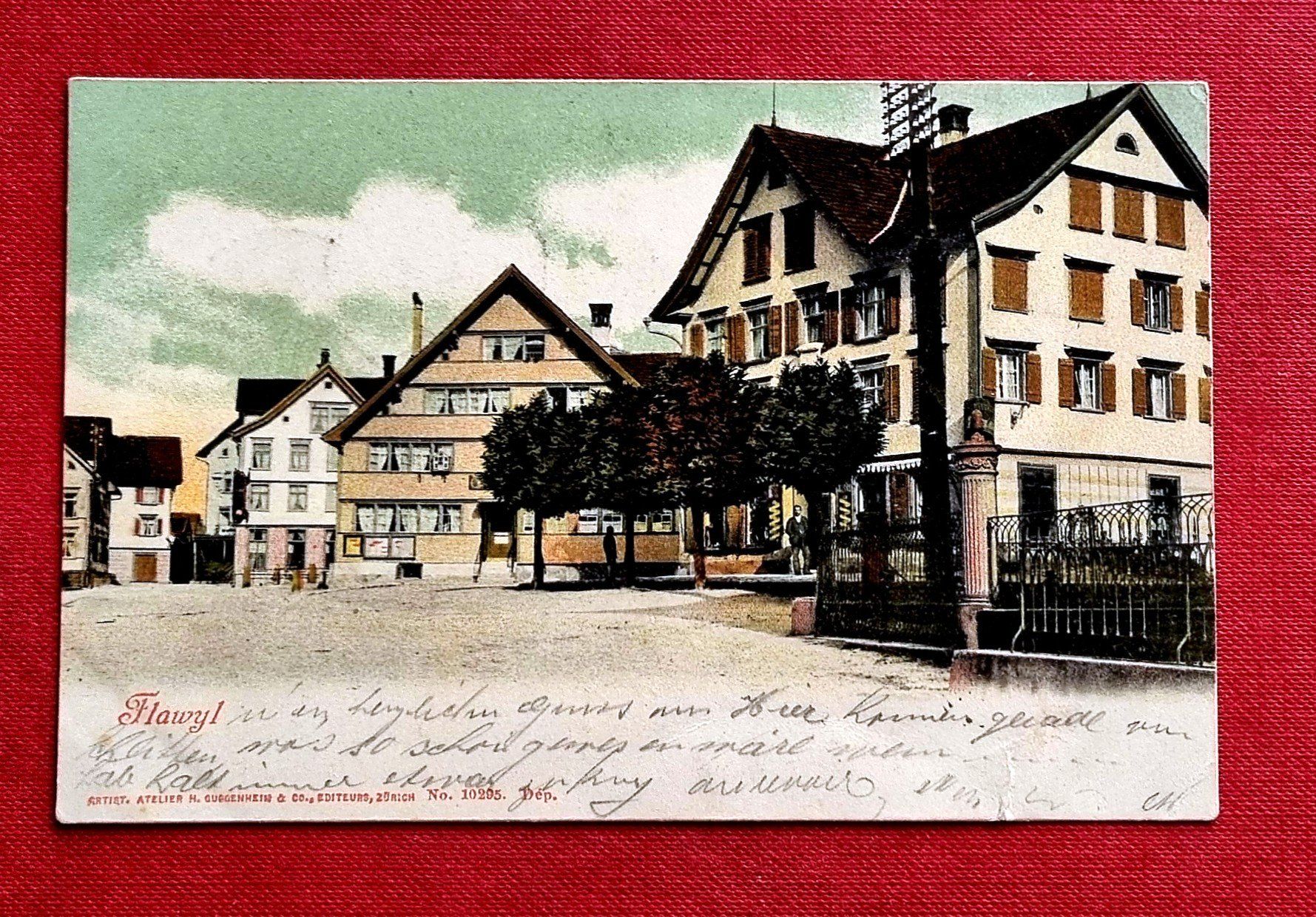 Cartoline postali: Flawil - Dorfpartie - 1904 – Usato da Rothrist venduto da RROENK