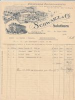 Rechnung Mechanische Baumwollweberei Solothurn 1926 antik