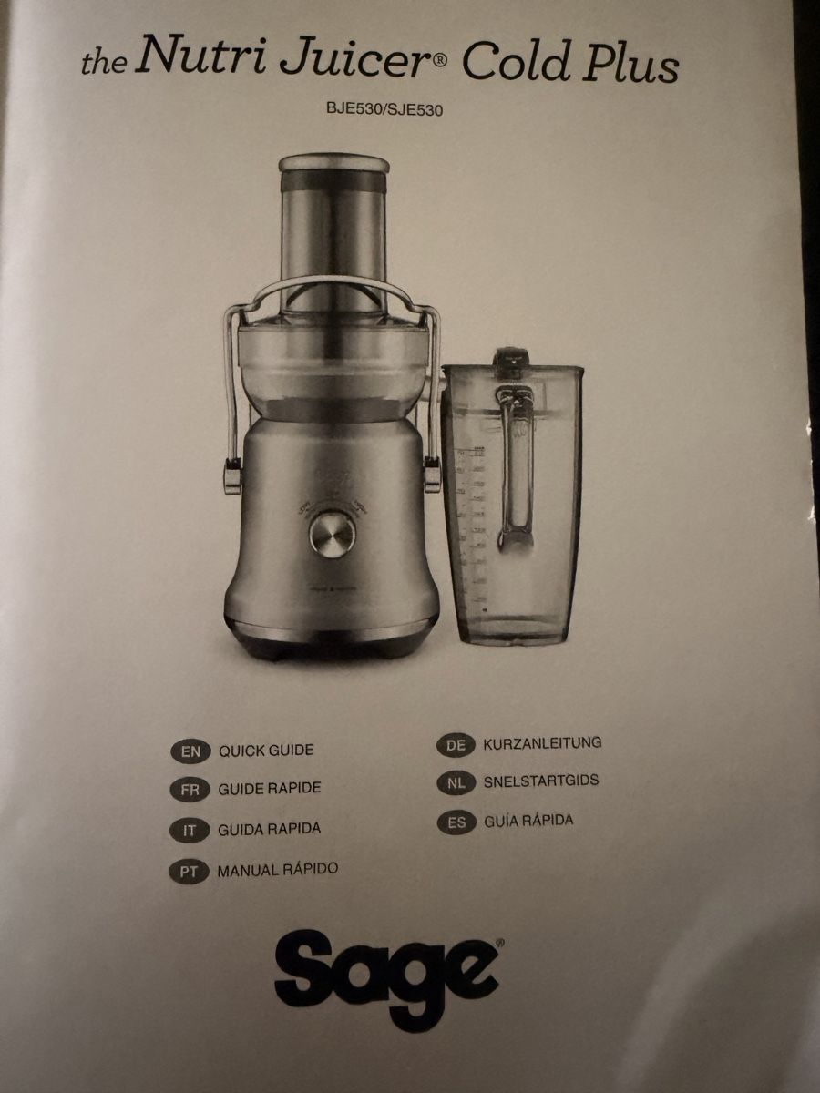 Sage Küchengeräte: Nutri Juicer Cold Plus XL – Gebraucht aus Vordemwald von Zafira44 3