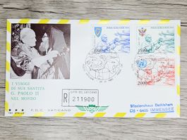 CL05 Enveloppe + Timbre Poste Vaticane 1980