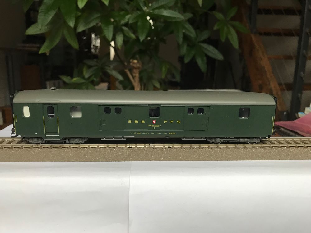 2 mano - Märklin 43401 vagón equipajes SBB CFF H0 escala 1:87 TEN03