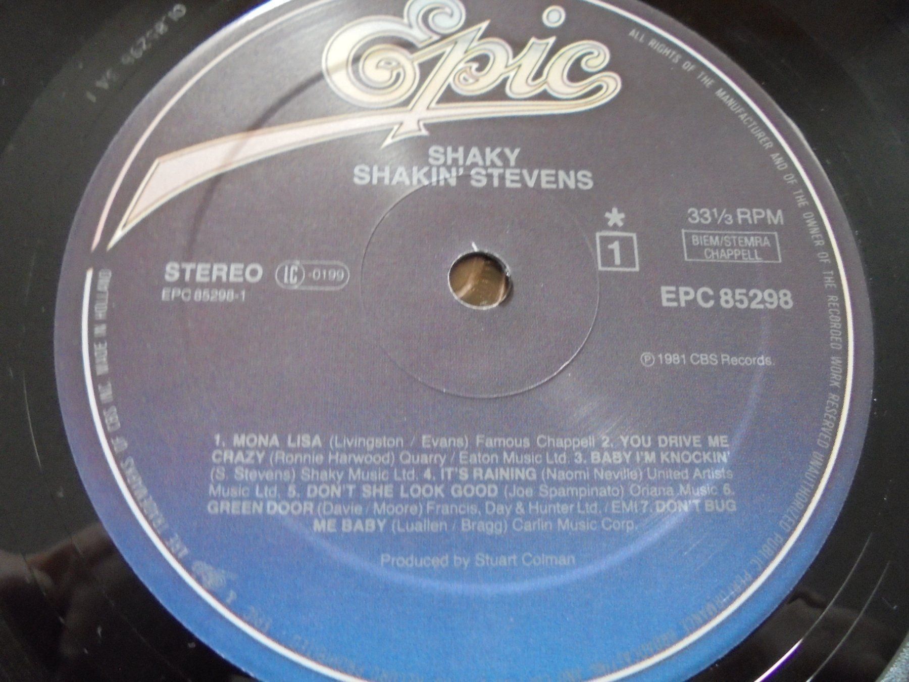Schallplatten: Shakin STEVENS " Shaky " LP Hollande 1984 – Gebraucht aus Crissier von Promopost 2