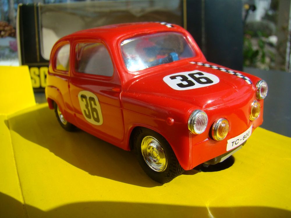 fiat 600 seat 600 abarth body scalextric 1/32 vintage argentina
