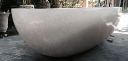 Badewanne Freistehende Wanne Terrazzo Steinwanne Gartenwanne