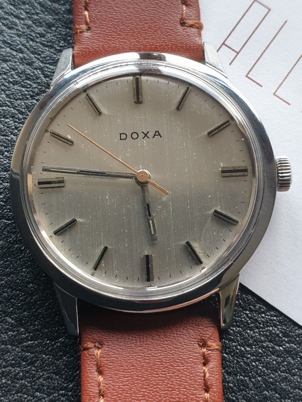 Doxa Orologi: Doxa Handaufzug AZ049 – Usato da Uster venduto da Allezeit