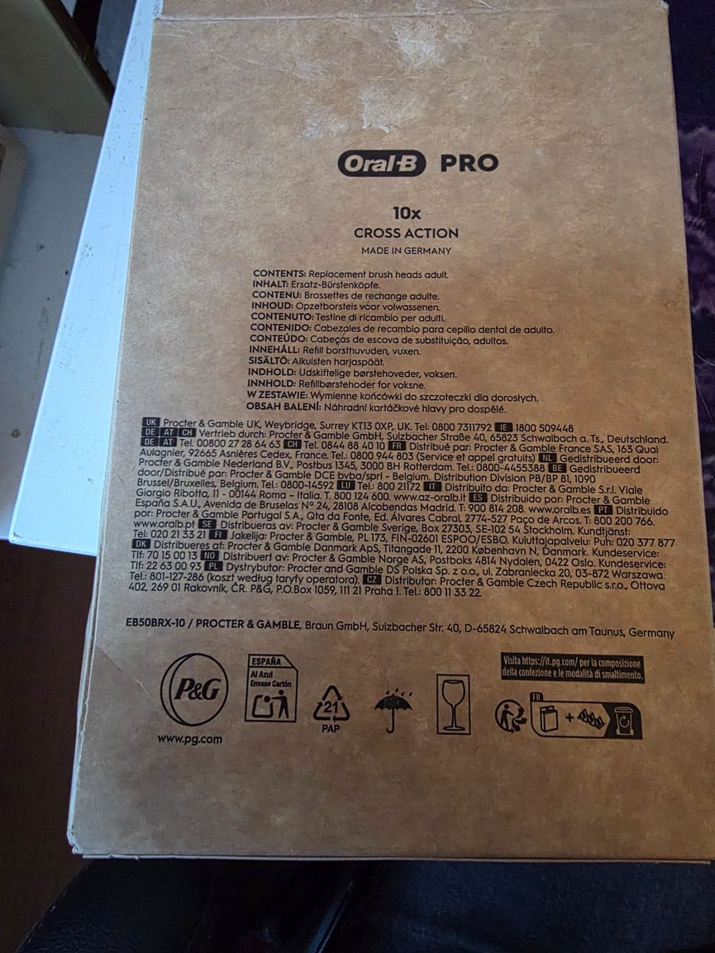 Oral B Cura dei denti: Oral B mit X förmigen Borsten 10 stück – Nuovo e nell'imballaggio originale da Wikon venduto da Speedy_li 1