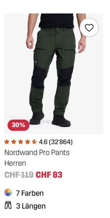 Nordwand Pro Pants Herren Grösse XL