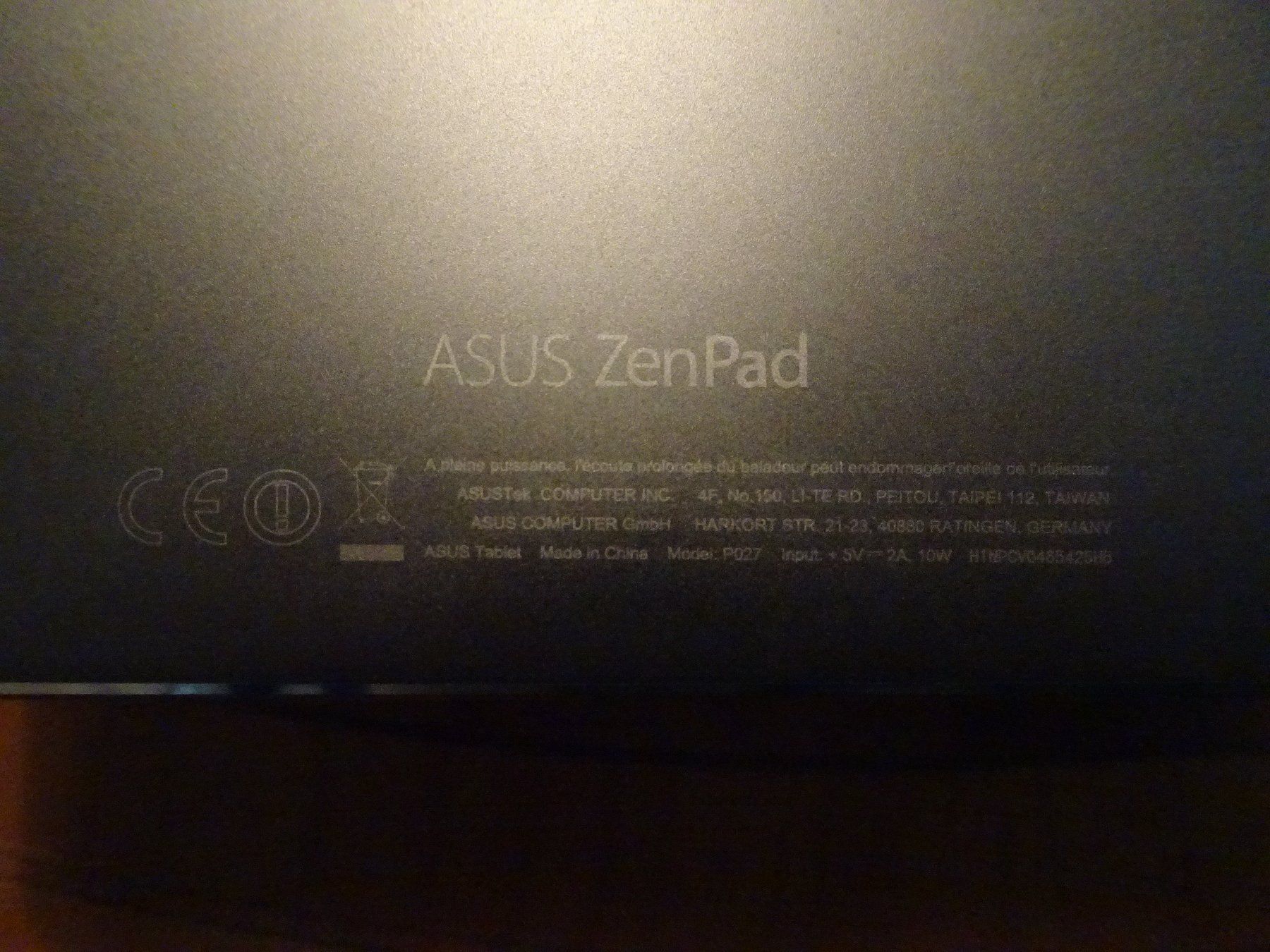 Asus Tablet PC: Asus ZenPad 3s 10 - Model P027 Z500M – Usato da Stein am Rhein venduto da Bugsboony 3