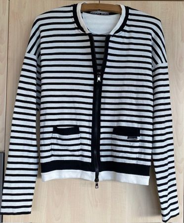 Marc Cain Strickjacke, Gr. N3, gestreift, neuwertig!