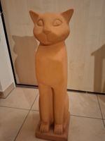 Katze aus Ton / Terracotta edel Statue  60 cm hoch