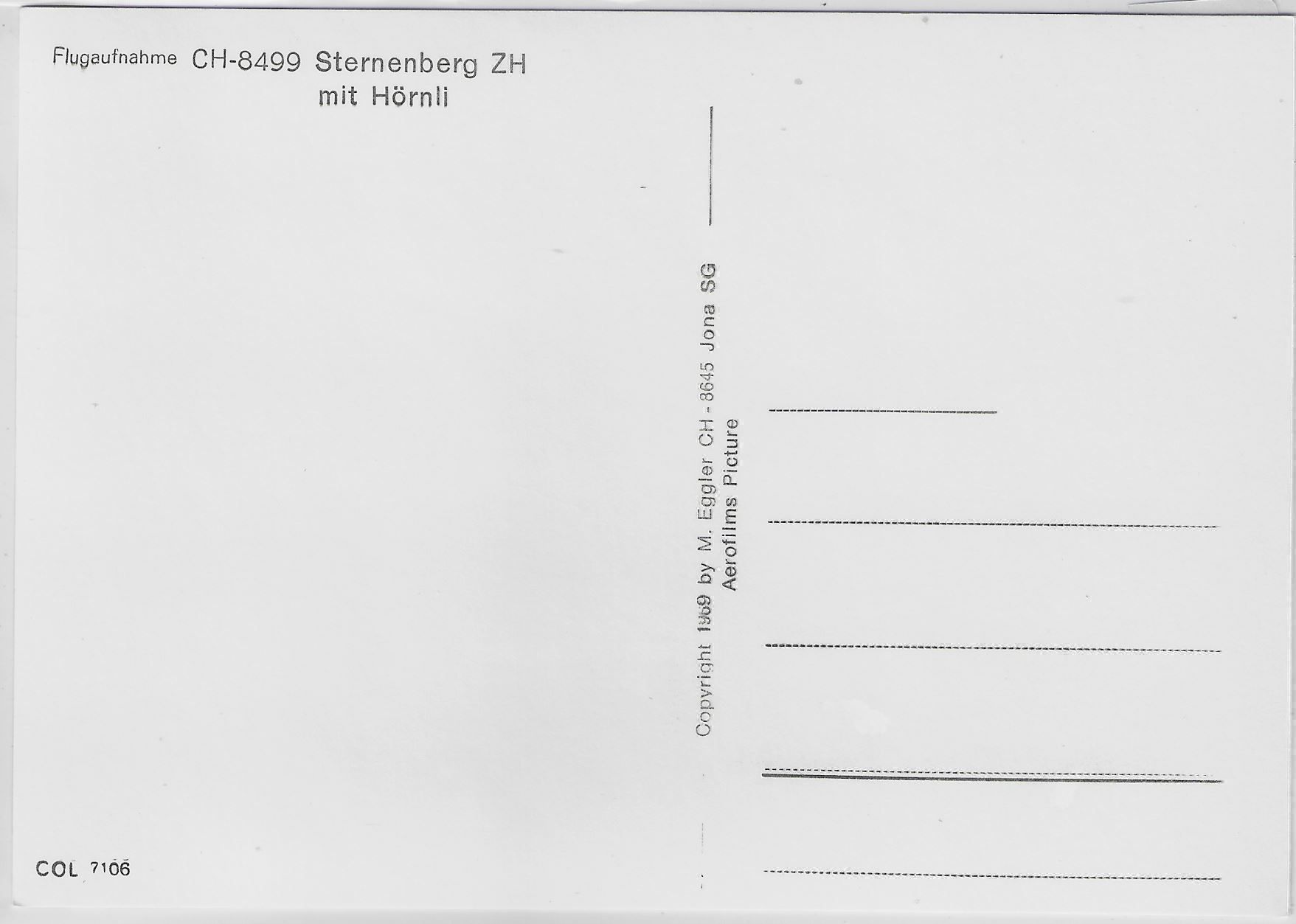 Cartoline postali: Flugaufnahme Sternenberg ZH mit Hörnli – Antico da Ettingen venduto da Kartenplanet 1