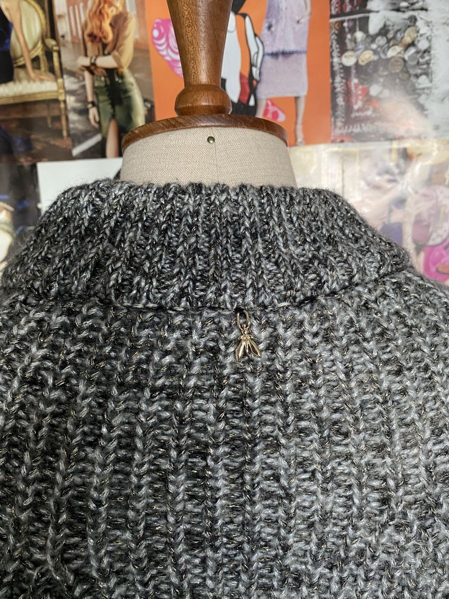 Patrizia Pepe Maglioni & Felpe: Patrizia Pepe Pullover Jumper XS grau silber – Usato da Anglikon venduto da Couture-Shop 3