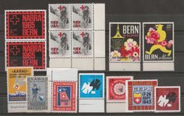 Lot diverse postfrische CH Vignetten **