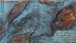 Acryl Blattgold Rost 40x80
