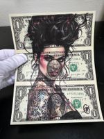 SMG: „Watch Me“, Geldkunst, Echte Dollars, UNIKAT