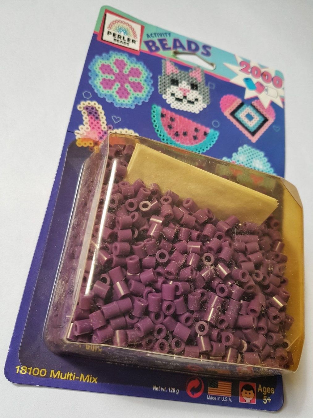Bastelsets: 2'000 Bügelperlen violett / NEU – Neu und originalverpackt aus Dürrenäsch von Bastelnde