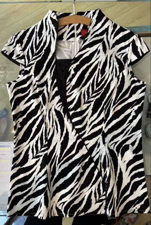Sommer Bluse im Zebra-Look, Grösse XL, Top Zustand!