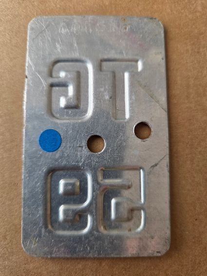 Sachs Insegne: Velonummer TG 59 plaque Velo – Usato da Schenkon venduto da Uhu007 1
