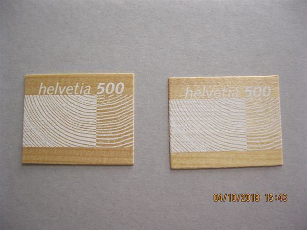 Tutti i francobolli: 2004 2 Holzmarken Postfrisch – Nuovo (secondo la descrizione) da Affoltern am Albis venduto da Andrezc