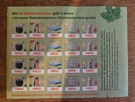 1 volle Coop Grosser Sammelspass Karte mit 40 Punkten
