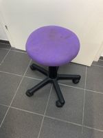 Rollhocker drehbar lila höhenverstellbar