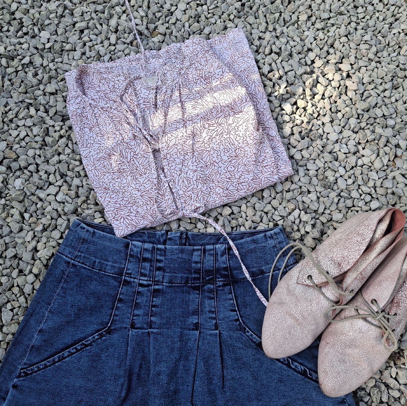 Des Petits Hauts Camicette: Des Petits Hauts Bluse,  rotweiss gemustert, one Size – Nuovo (secondo la descrizione) da Büren an der Aare venduto da Regiso 5