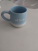 Mug Primark Home bleu ciel "ooh la la" - comme neuf!