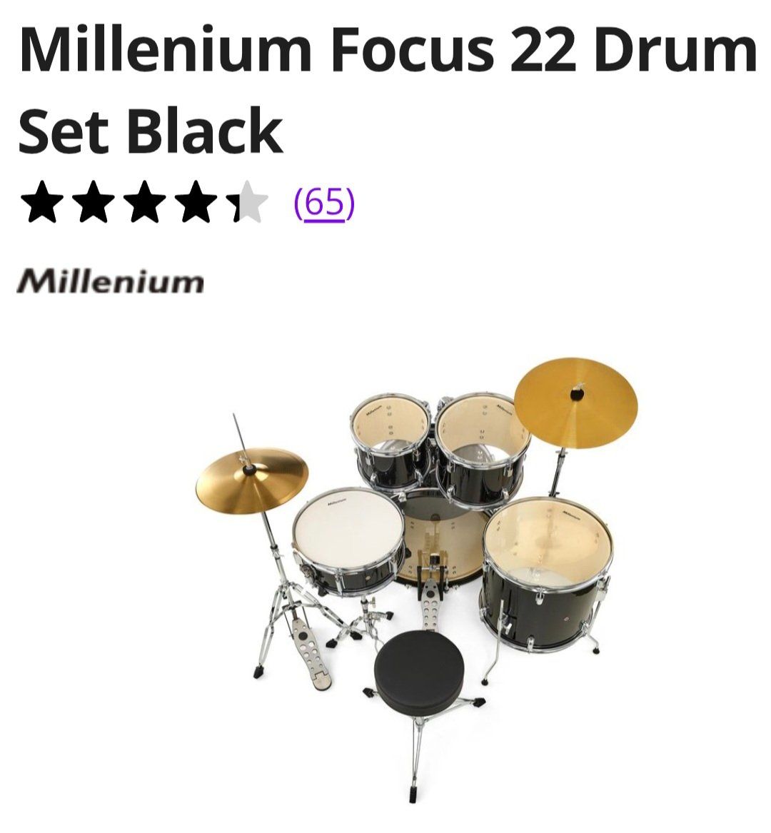 Strumenti musicali: Schlagzeug Millenium Focus 22 Drum Set – Usato da zürich venduto da anablue37 4