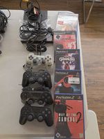 PS2 mit 4 Controller und 5 Games Memorycards
