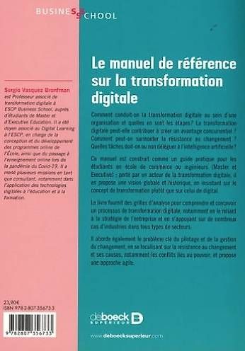 Livres: La transformation digitale  Vasquez – Neuf avec emballage d'origine à Châbles FR par Monar 1