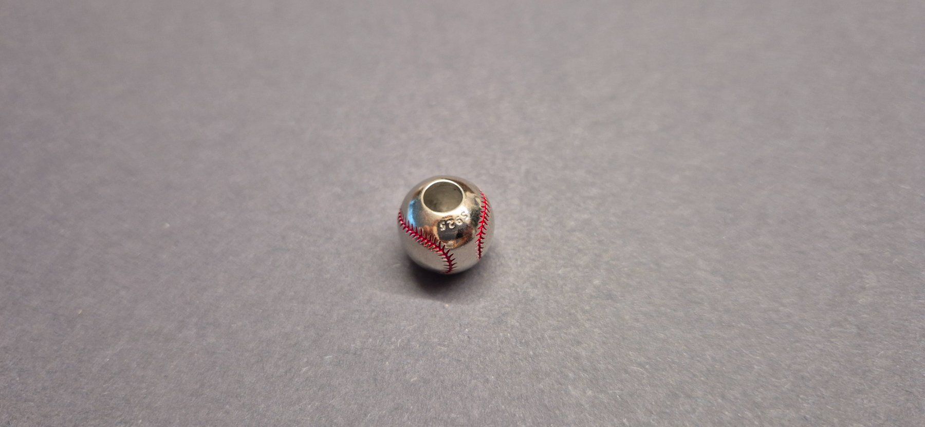 Ciondoli: Silber Charm Baseball +Garantie – Nuovo (secondo la descrizione) da Rotkreuz venduto da Carbone_Bijou-Shop 3
