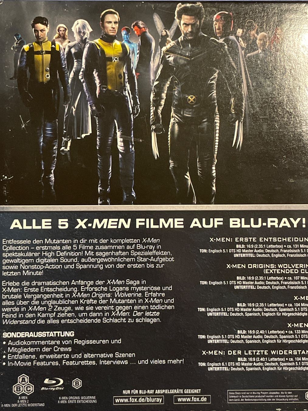 Tutti i DVDs: X-Men - Complete Collection 1 - 5 – Nuovo (secondo la descrizione) da Waldenburg venduto da Gonzo8 1