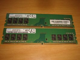 2 Stück 8gb ddr4 2666 RAM für Computer. Getestet.