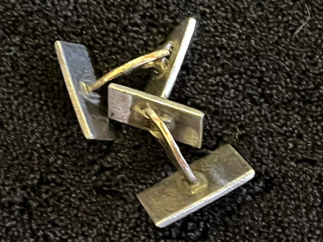 Manschettenknöpfe: Manschettenknöpfe Silber 800 – Gebraucht aus Bettwiesen von wicking27 1