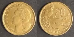 Tutti le monete: 20 Franc Frankreich 1950 – Usato da Kriens venduto da TSCH1