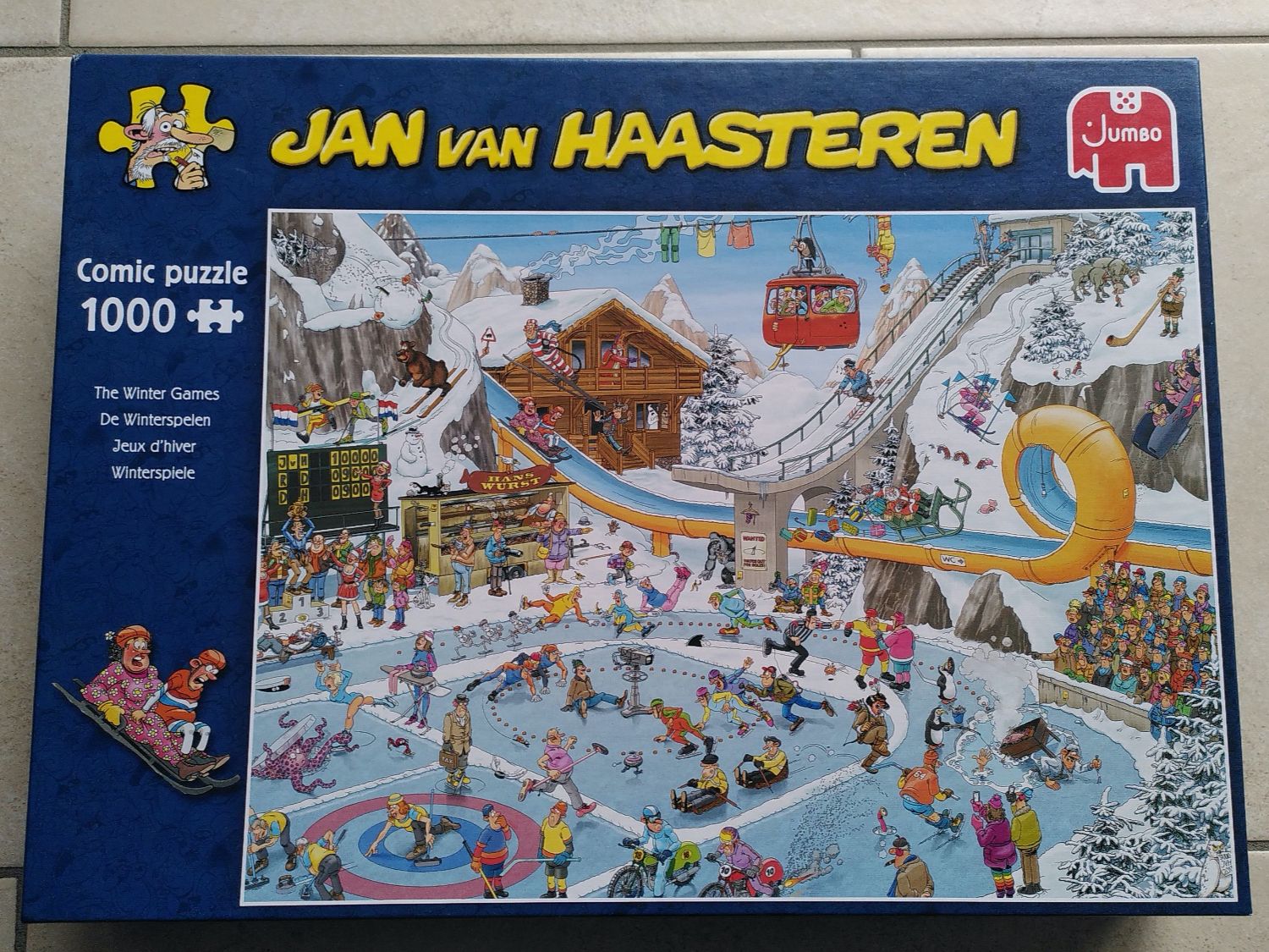 Puzzle: WINTERSPIELE / COMICS PUZZLE 1000 TEILE – Usato da Brugg AG venduto da olamim