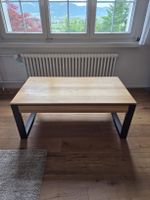 Beistelltisch Eiche / Schwarz mit Schublade
