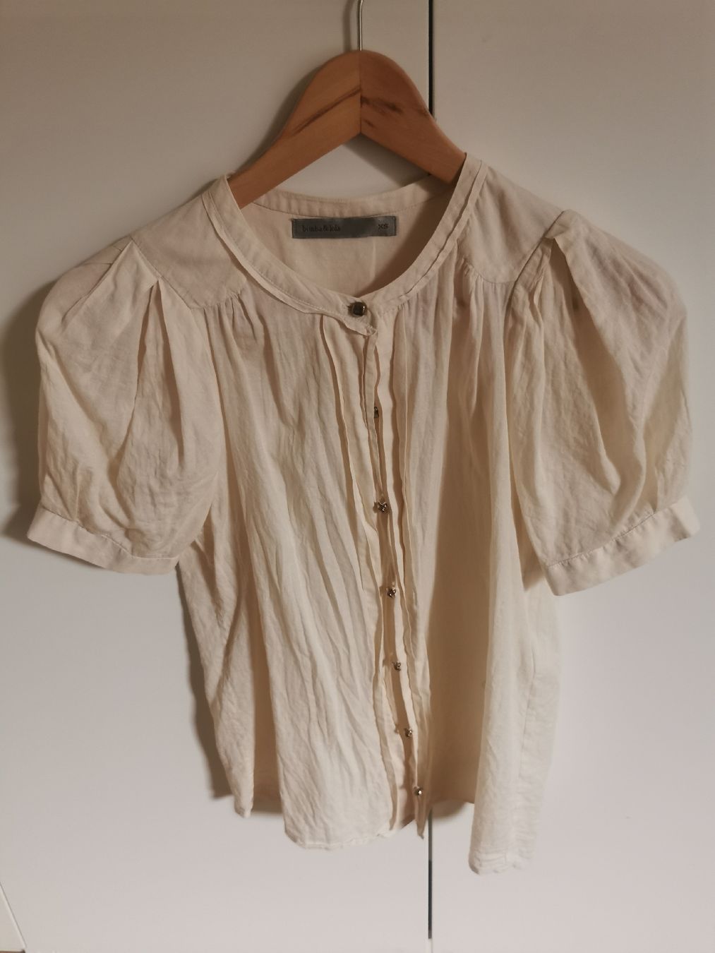 Camicette: Vintage Bluse, Creme, Gr. XS – Usato da Winterthur venduto da bettie01