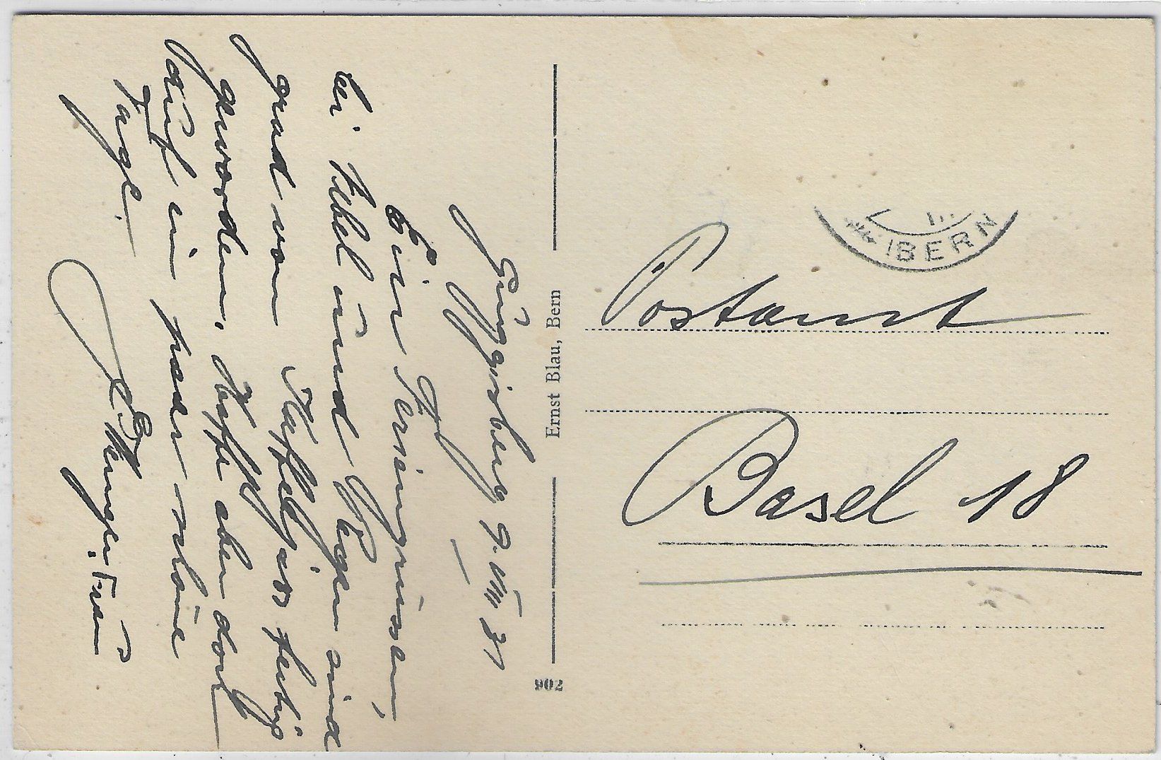 Cartoline postali: Guggisberg - Dorfpartie mit Postauto 1931 – Usato da Ettingen venduto da Kartenplanet 1