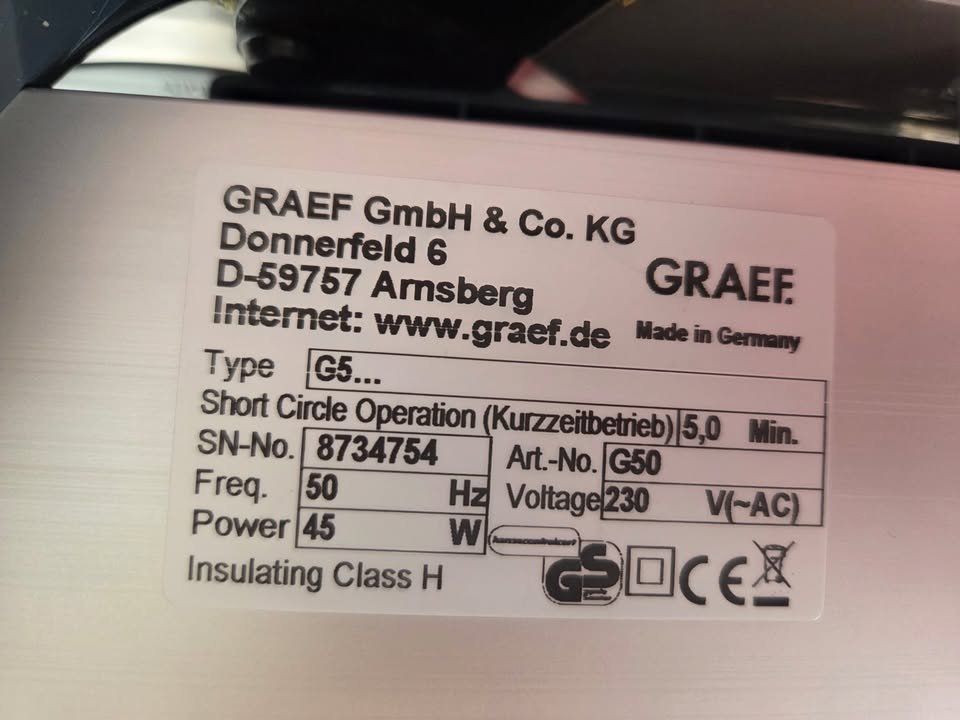Graef Elettrodomestici da cucina: Graef Schneidemaschine G 50 Grau – Nuovo (secondo la descrizione) da St. Gallen venduto da Seraph76 2