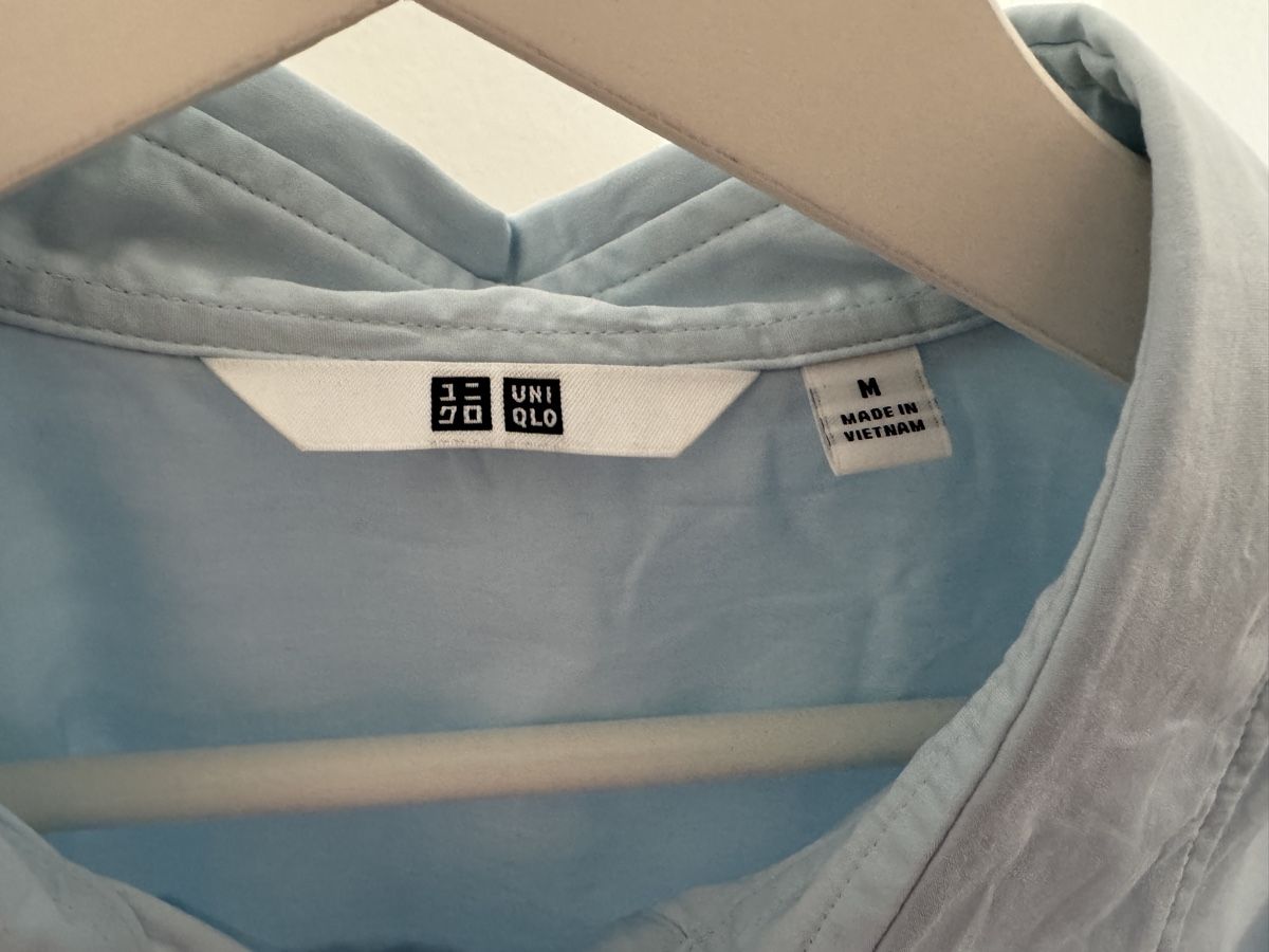 Uniqlo Camicette: UNIQLO Hemdbluse hellblau Grösse M - 100% Baumwolle – Usato da Zürich venduto da s.o13 1