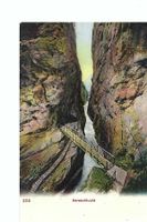 Meiringen BE,  Aareschlucht  mit Fussgängerbrücke
