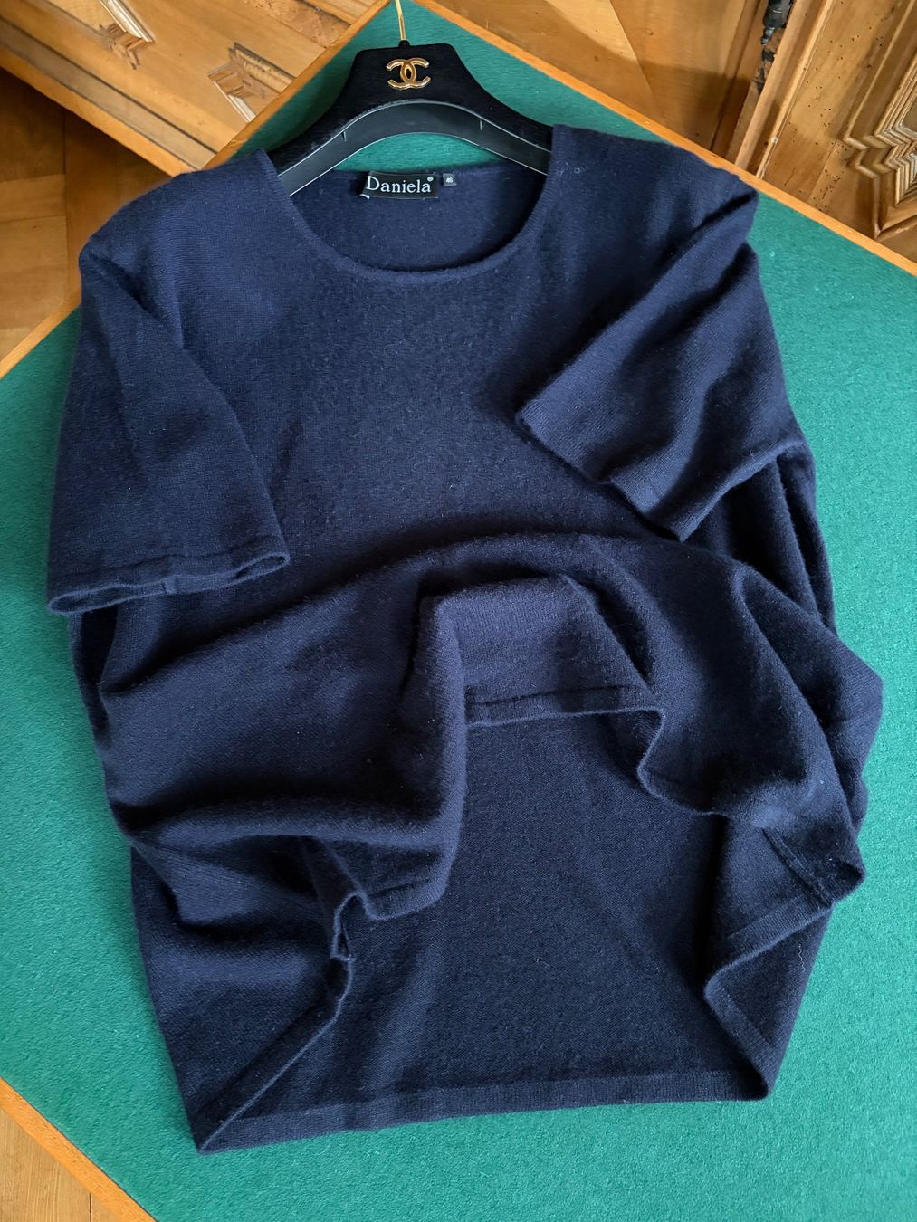 Maglioni & Felpe: DANIELA Pullover Gr. 46 100% dickes Kaschmir  Farbe: Marine – Usato da Interlaken venduto da Bona55 8