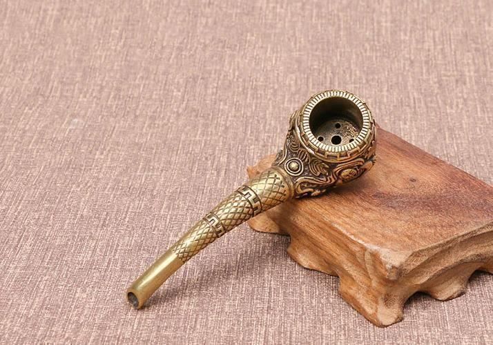 Pipe & Accessori: Pipe à fumer en cuivre pur rétro – Nuovo e nell'imballaggio originale da Gurmels venduto da Swisspod 3