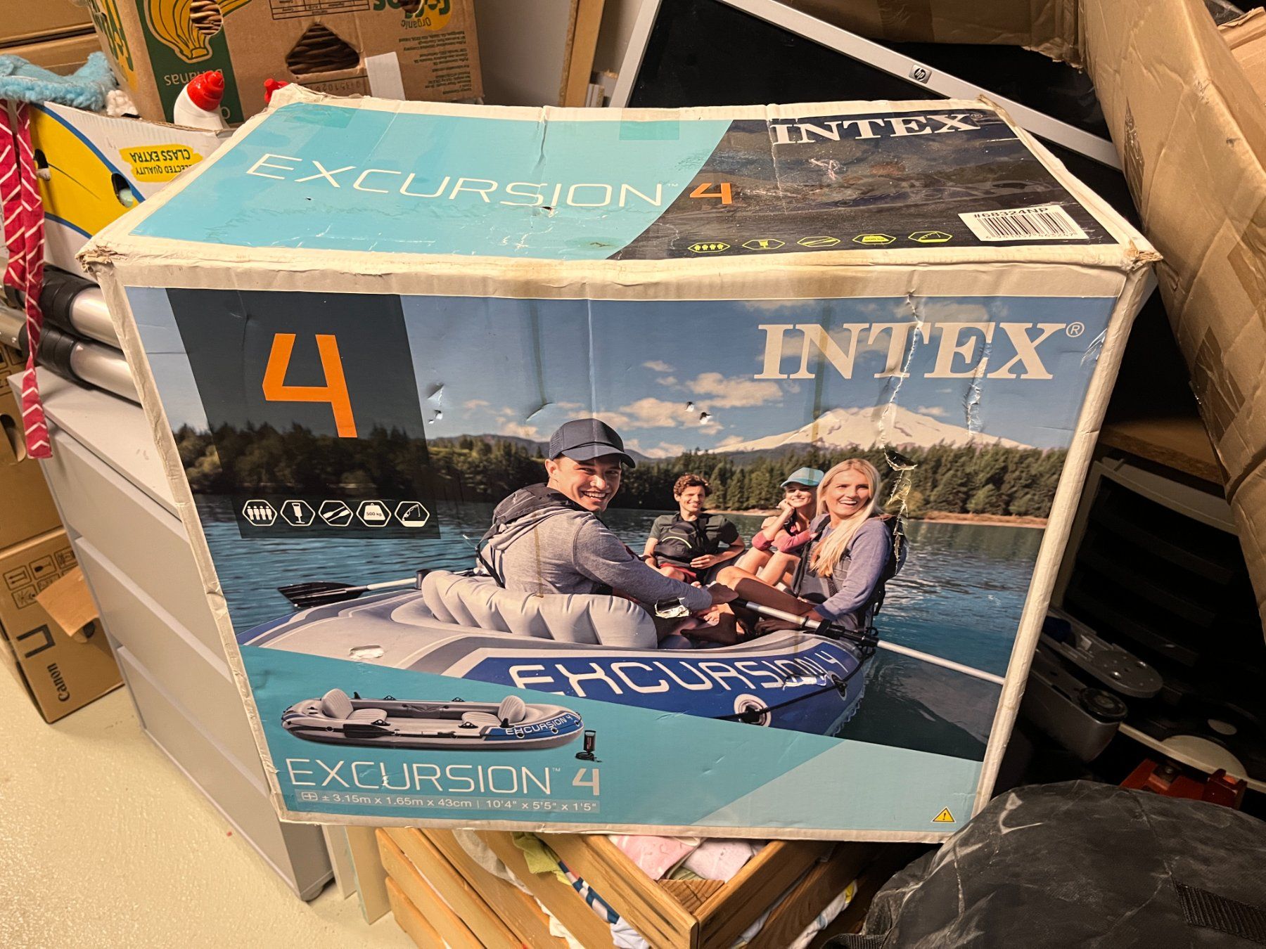 Barche: Schlauchboot Intex Exursion 4 Personen Schwimm Westen – Usato da Sursee venduto da cb-marcos 1